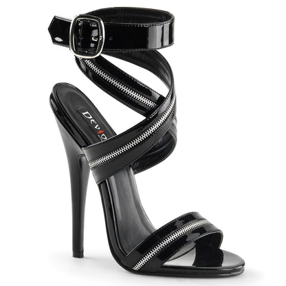 Devious Sandales pour femmes DOMINA-119 blk pat