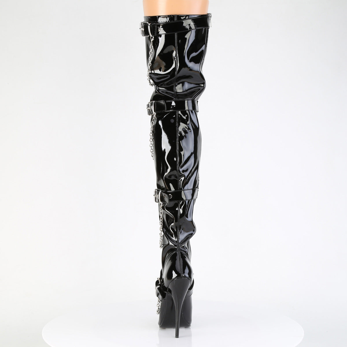 Devious Women's Single Soles DOMINA-3027 Blk Pat