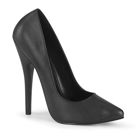 Devious Pompes pour femmes DOMINA-420 Blk Faux Cuir