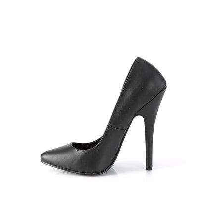 Devious Pompes pour femmes DOMINA-420 Blk Faux Cuir