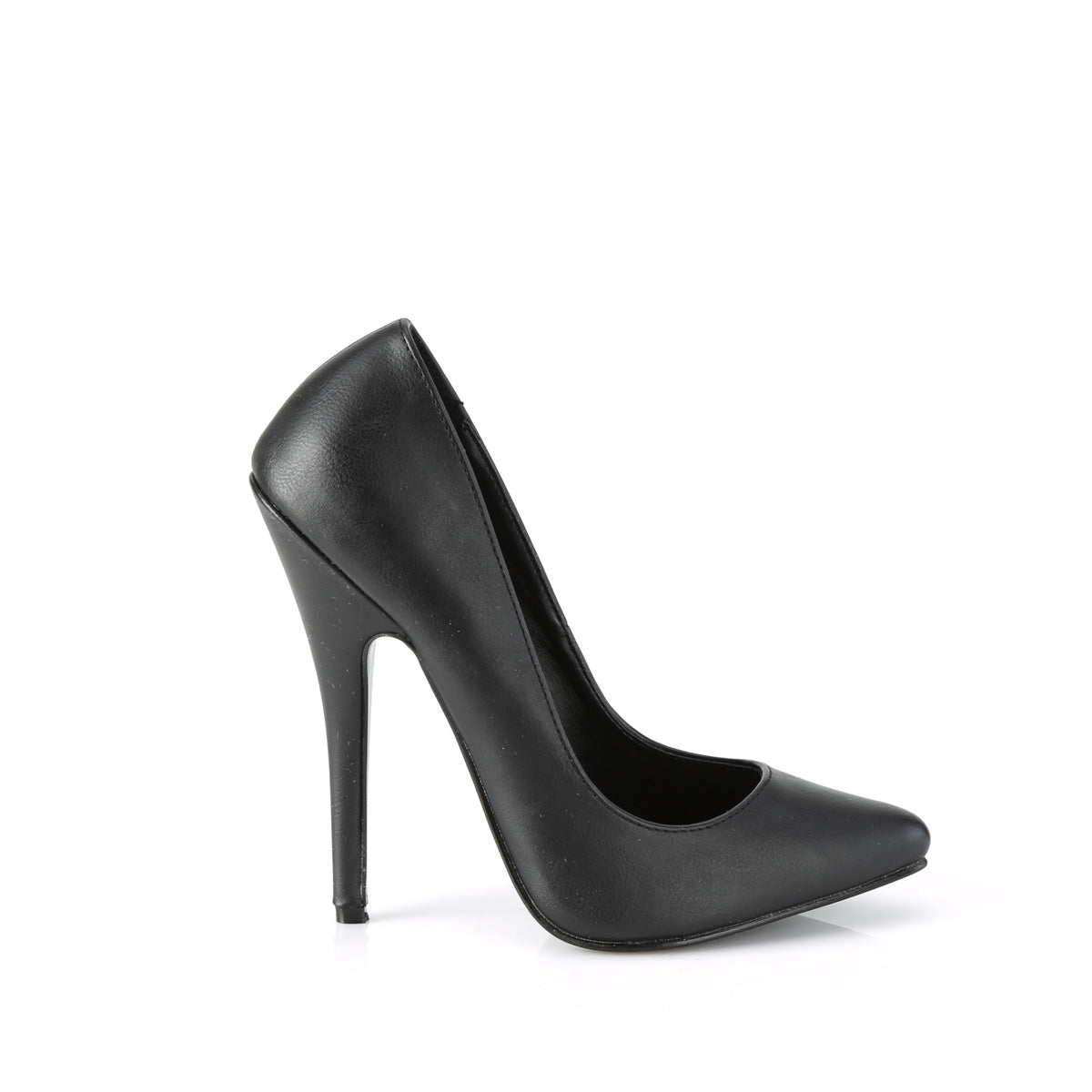 Devious Pompes pour femmes DOMINA-420 Blk Faux Cuir