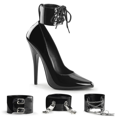 Devious Pompes pour femmes DOMINA-434 blk pat