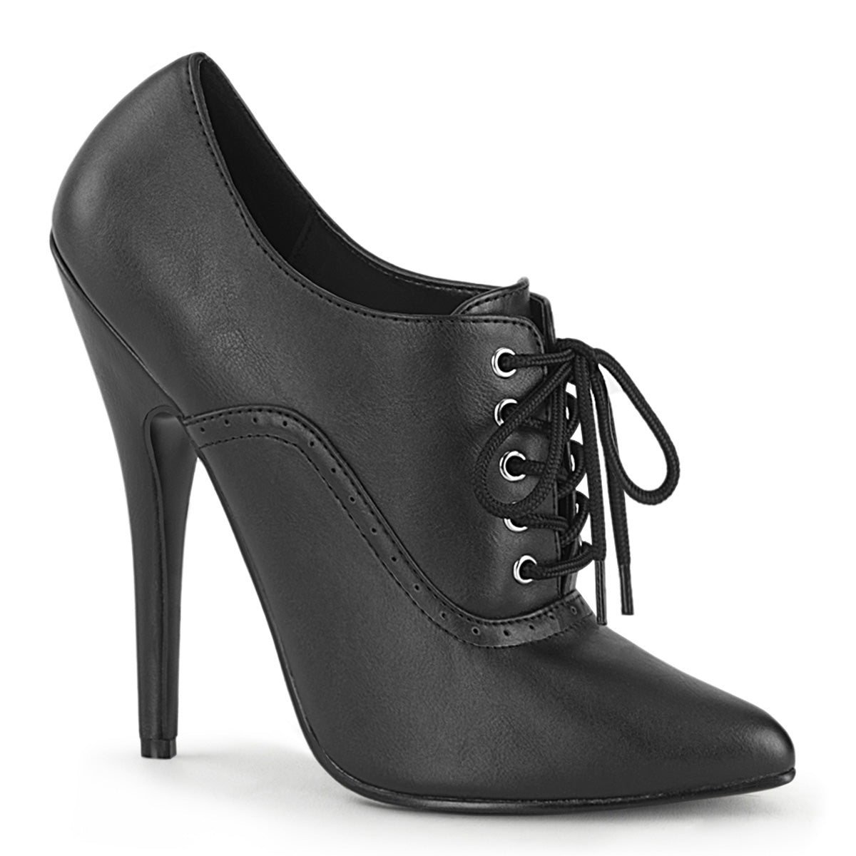 Devious Pompes de Womens DOMINA-460 Blk Faux Leather