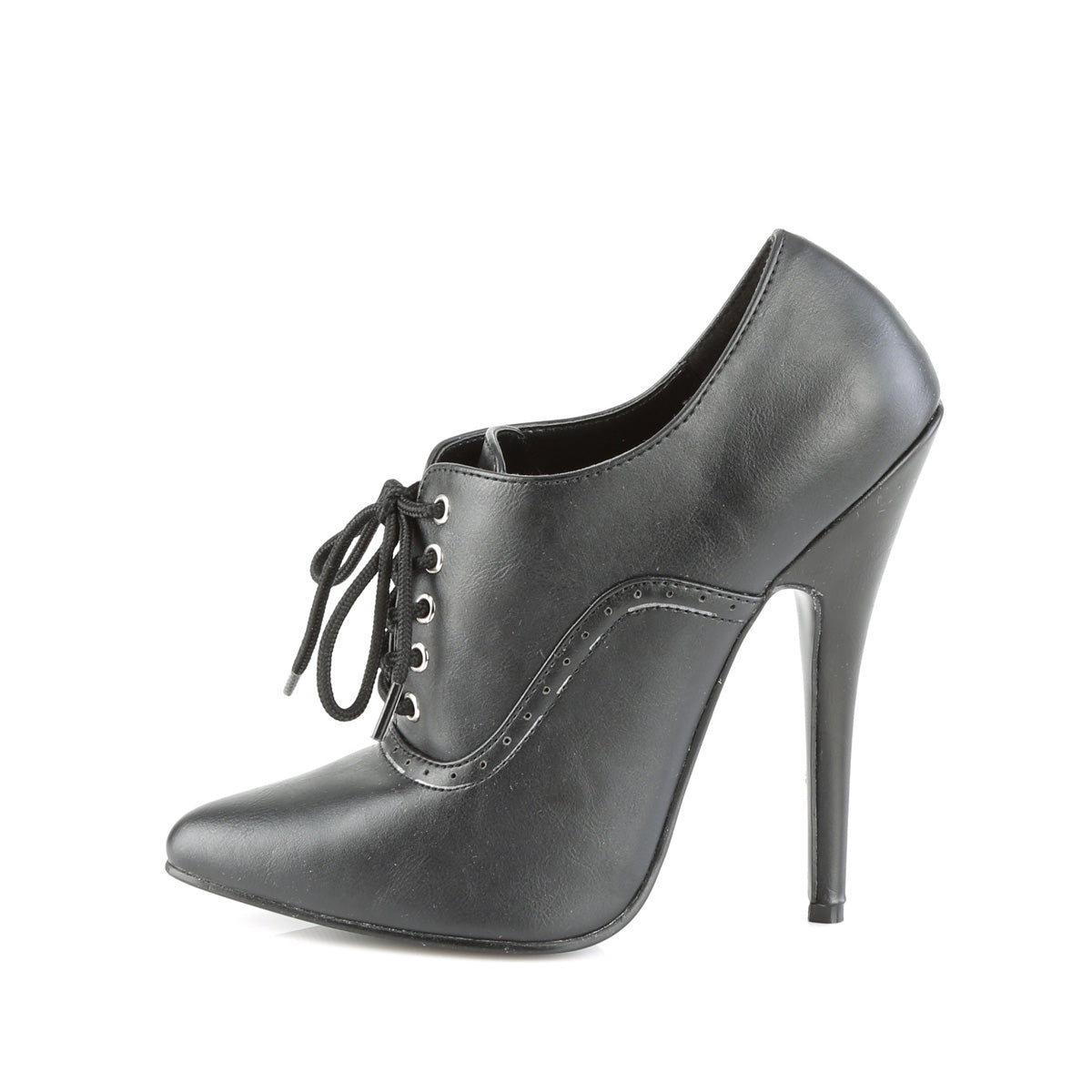 Devious Pompes de Womens DOMINA-460 Blk Faux Leather