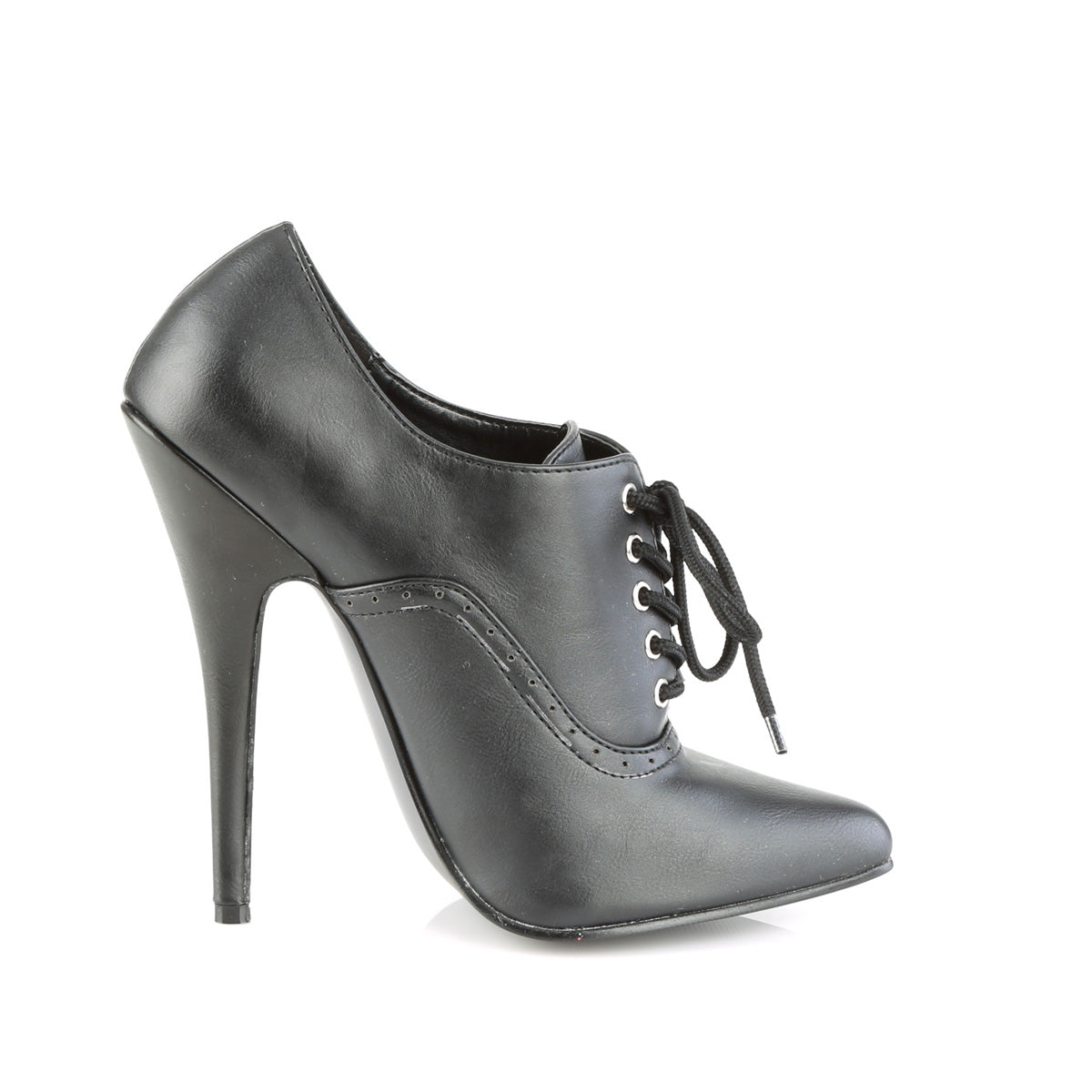 Devious Pompes de Womens DOMINA-460 Blk Faux Leather