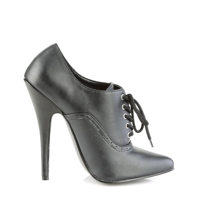 Devious Pompes de Womens DOMINA-460 Blk Faux Leather