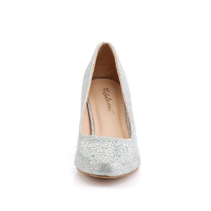 Fabulicious Pompes pour femmes DORIS-06 tissu de maille scintillant SLV