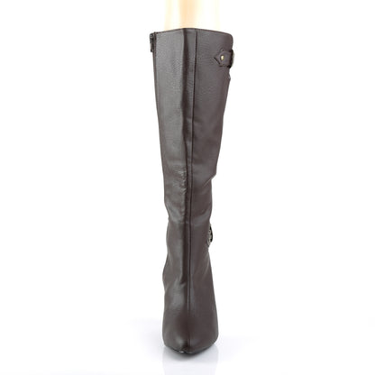 Pleaser Pink Label Womens Boots DREAM-2030 Brown Faux Leather