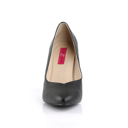 Pleaser Pink Label Womens Pumps DREAM-420 Blk Faux Leather