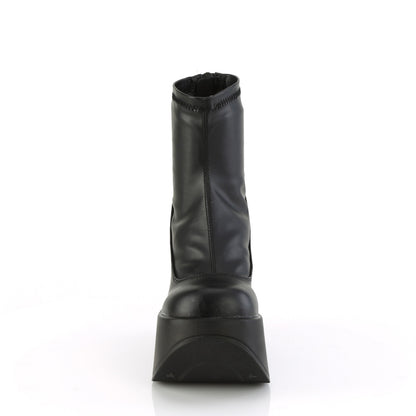 DemoniaCult  Ankle Boots DYNAMITE-100 Blk Str Vegan Leather