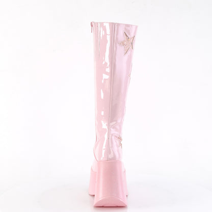 DemoniaCult  Boots DYNAMITE-218 B. Pink Pat-B. Pink Multi Gliter