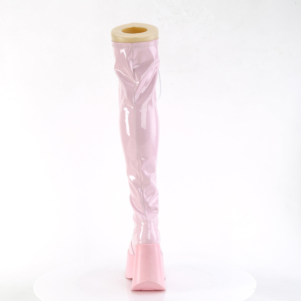 DemoniaCult  Boots DYNAMITE-300 B. Pink Stretch Holo