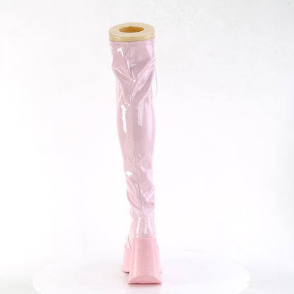 DemoniaCult  Boots DYNAMITE-300 B. Pink Stretch Holo