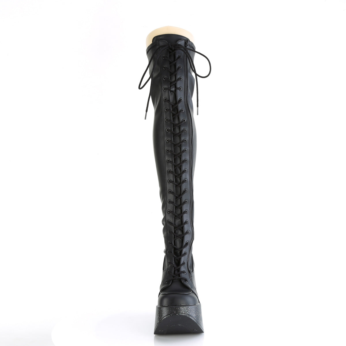 DemoniaCult  Bottes DYNAMITE-300 Blk Str Vegan Leather