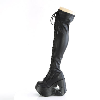 DemoniaCult  Bottes DYNAMITE-300 Blk Str Vegan Leather