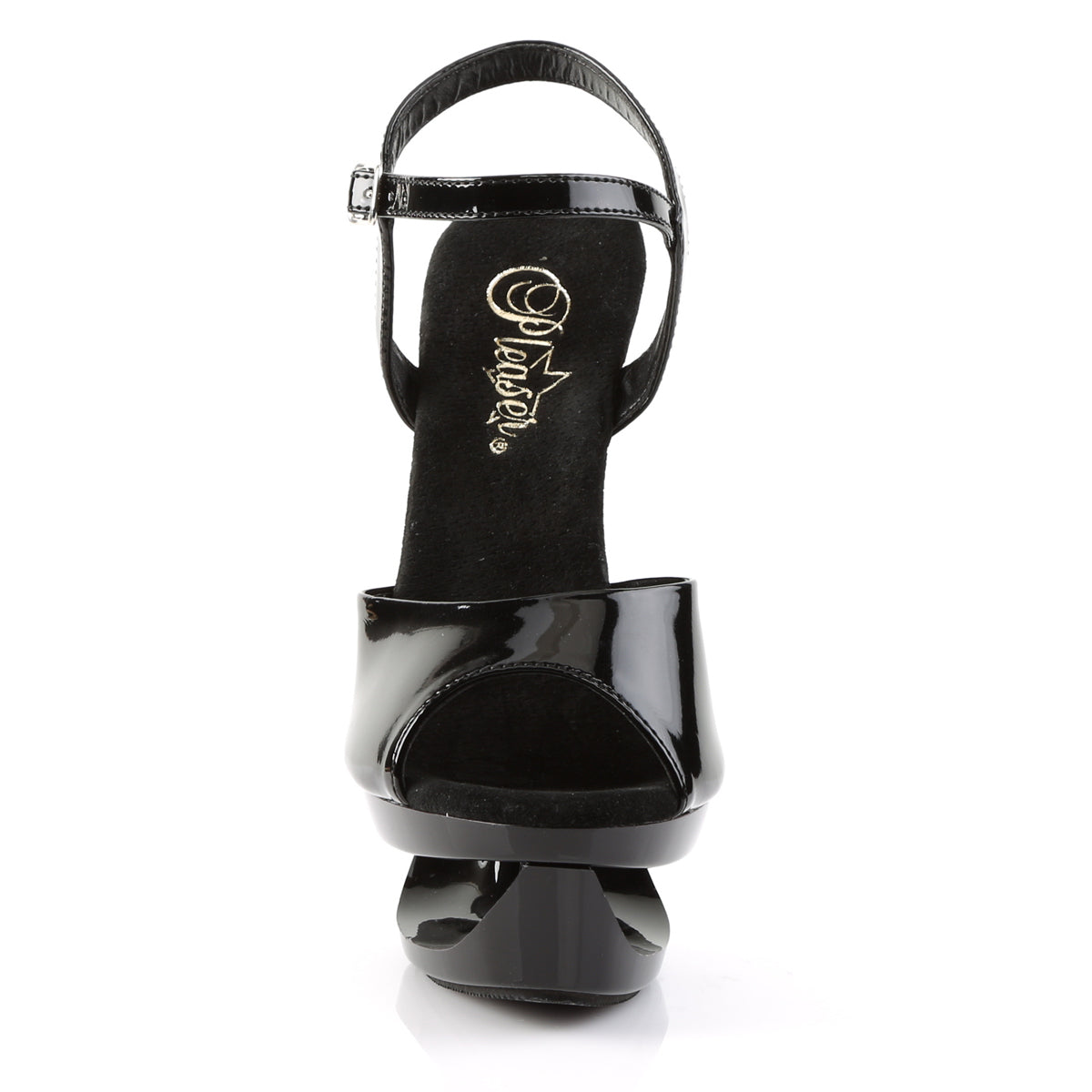 Pleaser Sandales pour femmes ECLIPSE-609 BLK PAT / BLK