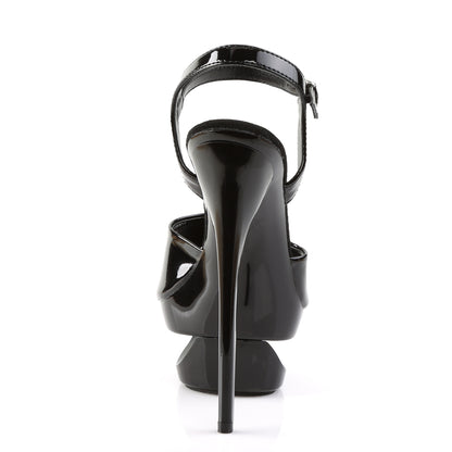 Pleaser Sandales pour femmes ECLIPSE-609 BLK PAT / BLK