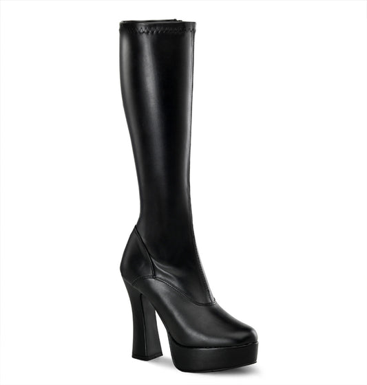 Pleaser Bottes pour femmes ELECTRA-2000Z BLK STR FAUX CUIR
