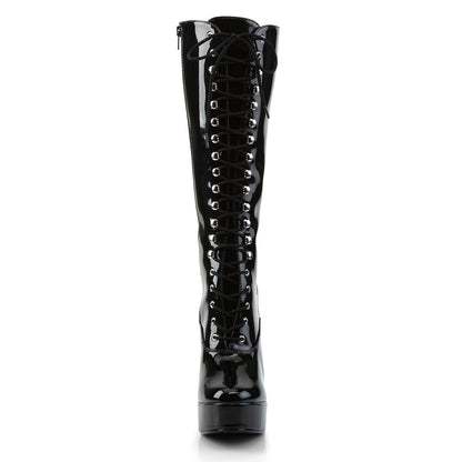 Pleaser Womens Boots ELECTRA-2020 Blk Pat