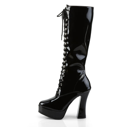Pleaser Womens Boots ELECTRA-2020 Blk Pat