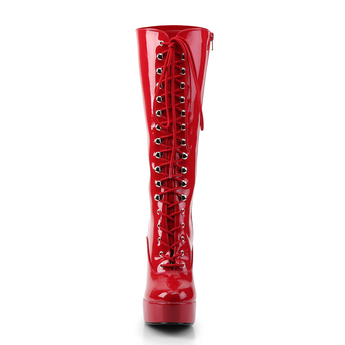 Pleaser Womens Boots ELECTRA-2020 Red Pat