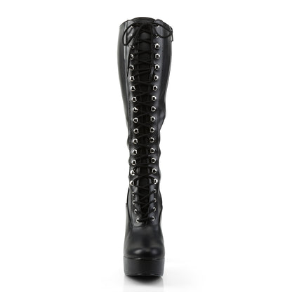 Pleaser Bottes pour femmes ELECTRA-2023 BLK STOR FAUX CUIR