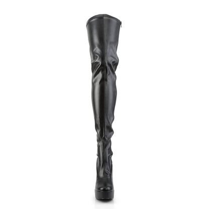 Pleaser Bottes pour femmes ELECTRA-3000Z BLK STR FAUX CUIR
