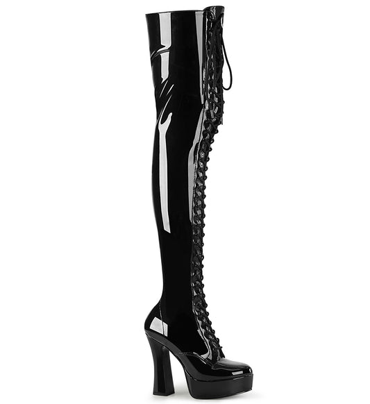 Pleaser  Des bottes ELECTRA-3023 blk str. Pat / blk