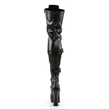 Pleaser Bottes pour femmes ELECTRA-3028 BLK STOR FAUX CUIR