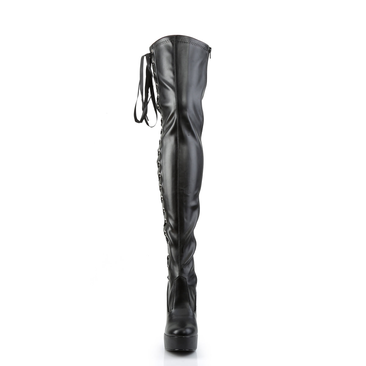 Pleaser Bottes pour femmes ELECTRA-3050 BLK STR FAUX CUIR