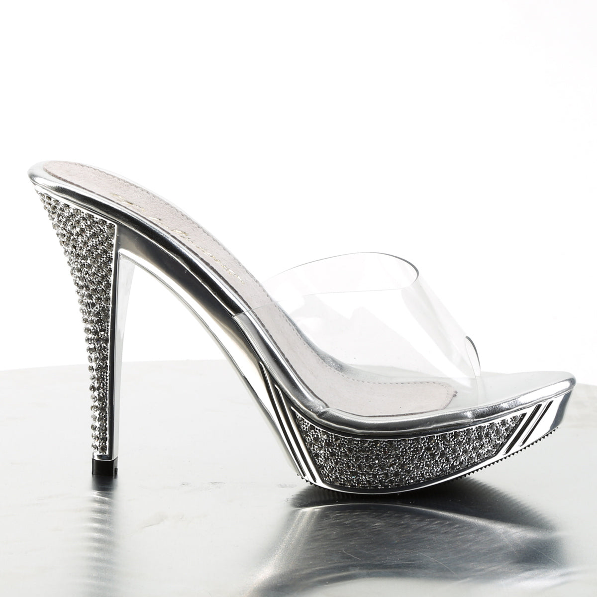 Fabulicious Sandales pour femmes ELEGANT-401 CLR / SLV Chrome