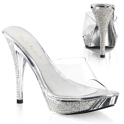 Fabulicious Sandales pour femmes ELEGANT-401 CLR / SLV Chrome