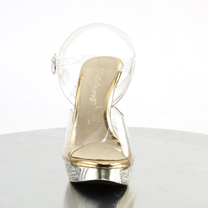 Fabulicious Sandales pour femmes ELEGANT-408 CLR / chrome d'or