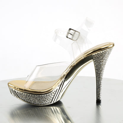 Fabulicious Sandales pour femmes ELEGANT-408 CLR / chrome d'or