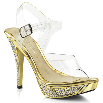 Fabulicious Sandales pour femmes ELEGANT-408 CLR / chrome d'or