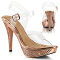 Fabulicious Sandales pour femmes ELEGANT-408 CLR-rose or / rose or chrome