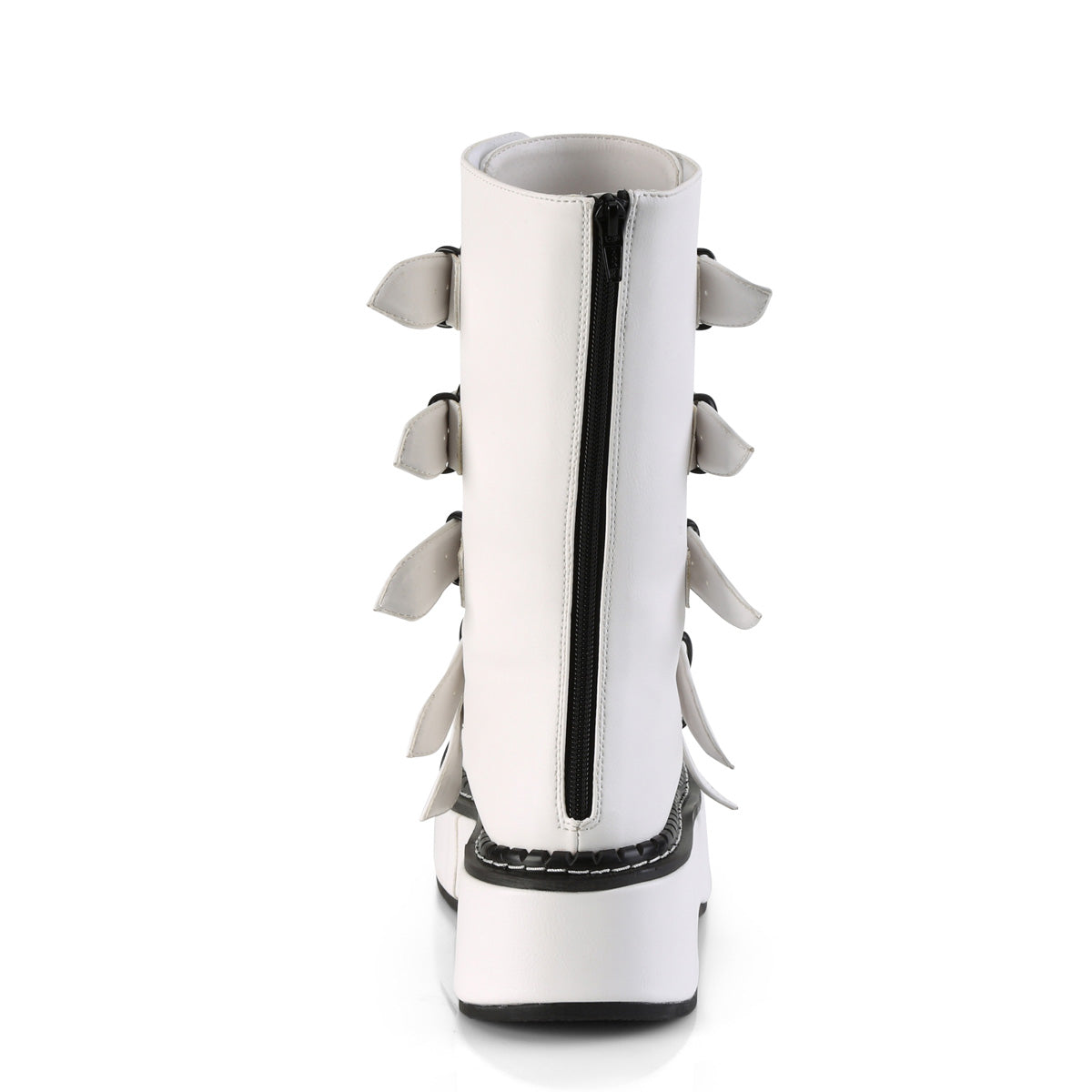 DemoniaCult Bottes de femmes EMILY-330 Wht Vegan Leather