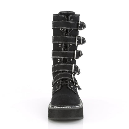 DemoniaCult Bottes de femmes EMILY-341 Blk Canvas