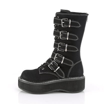 DemoniaCult Bottes de femmes EMILY-341 Blk Canvas