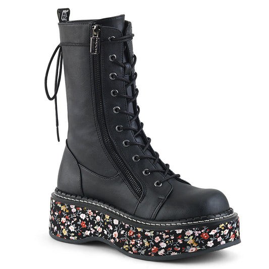 DemoniaCult Bottes de femmes EMILY-350 tissu végétalien végétalien végétalien