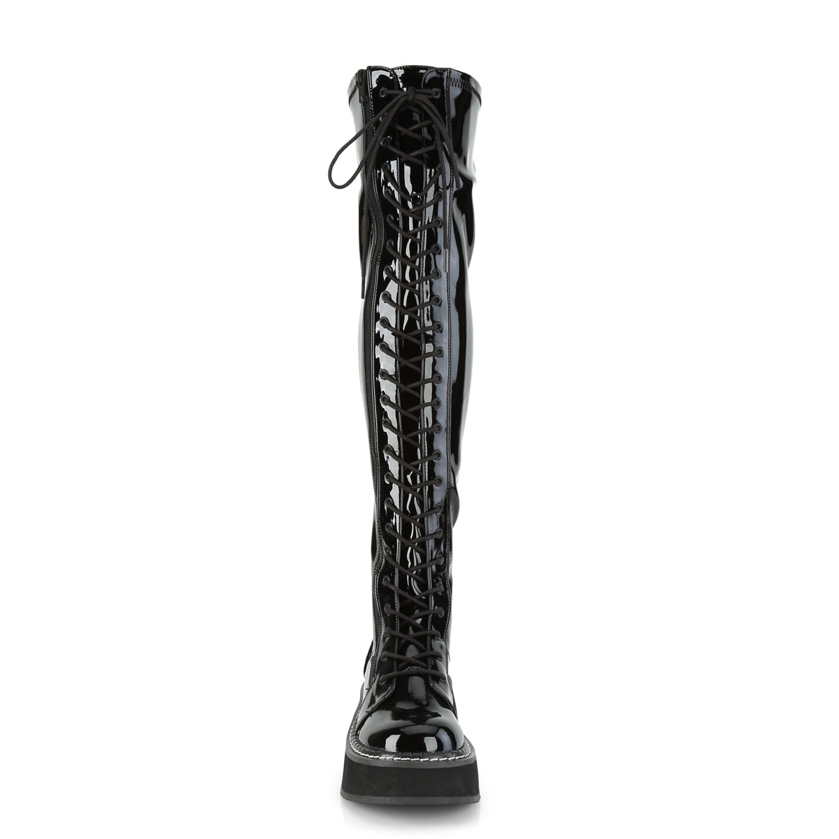DemoniaCult Womens Boots EMILY-375 Blk Pat
