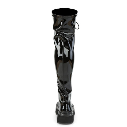 DemoniaCult Womens Boots EMILY-375 Blk Pat