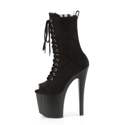Pleaser   ENCHANT-1041fs blk faux daim / blk mat