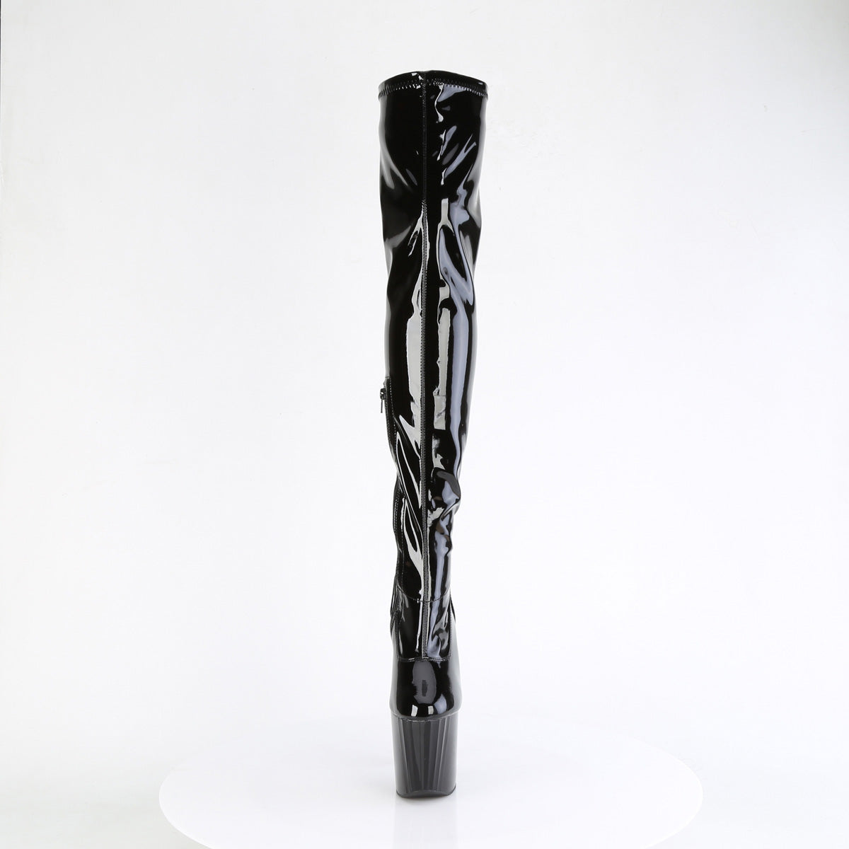 Pleaser   ENCHANT-3000 Blk Str. Pat/Blk