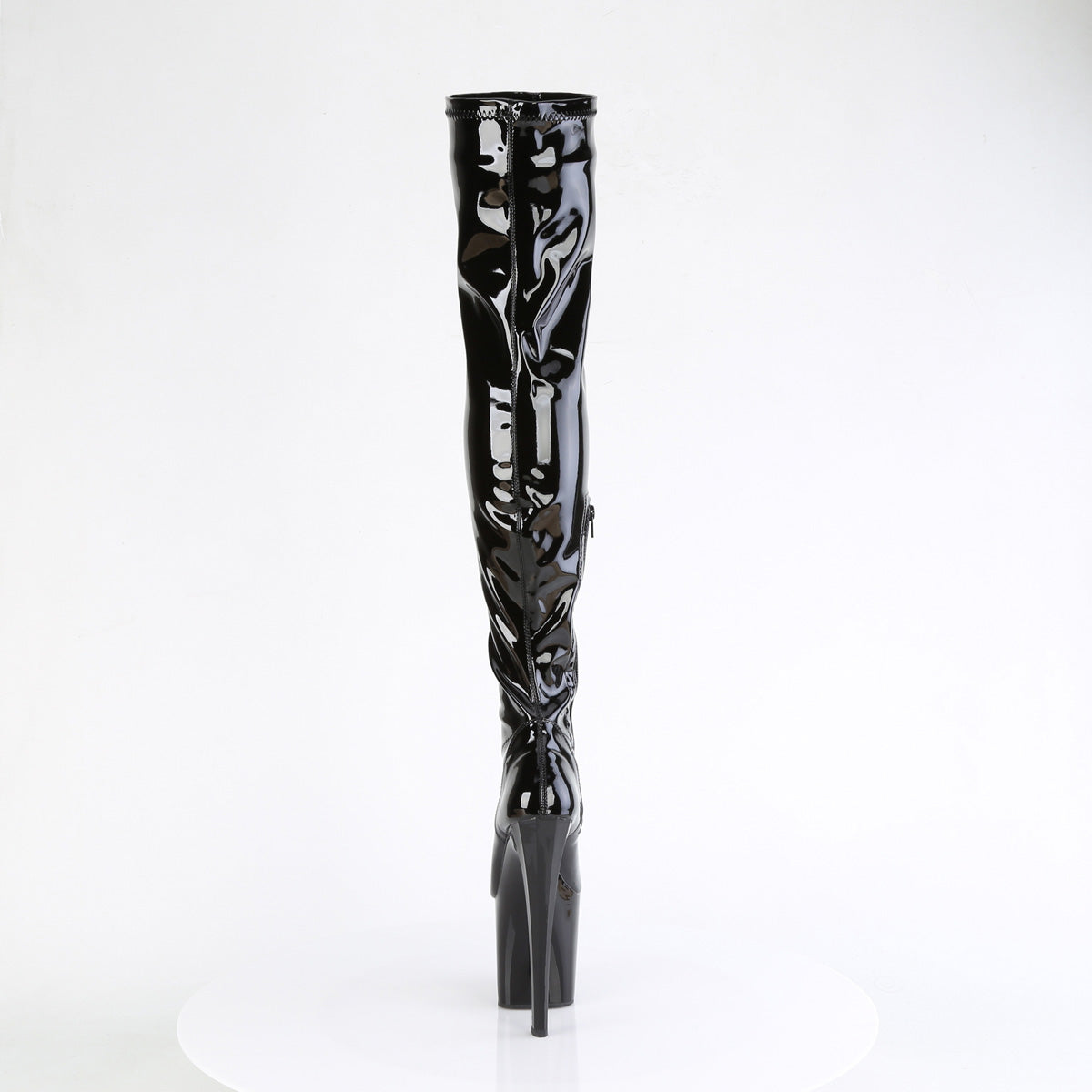 Pleaser   ENCHANT-3000 Blk Str. Pat/Blk