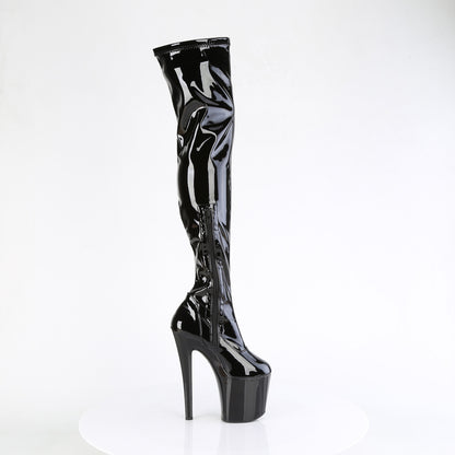 Pleaser   ENCHANT-3000 Blk Str. Pat/Blk