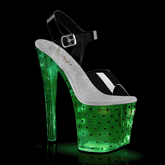 Pleaser   ENCHANT-708T-LT Clr/Clr-Slv