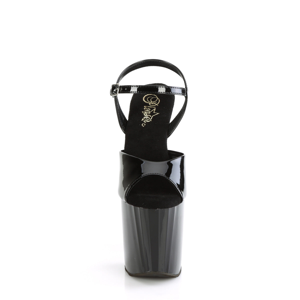 Pleaser   ENCHANT-709 BLK PAT / BLK