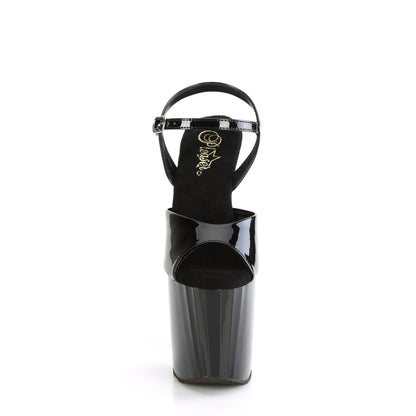 Pleaser   ENCHANT-709 BLK PAT / BLK
