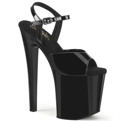 Pleaser   ENCHANT-709 BLK PAT / BLK